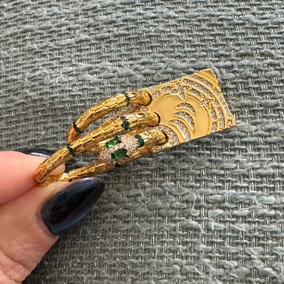 925 sterling silver single earring with Swarovski crystals - Picture 6 of 12